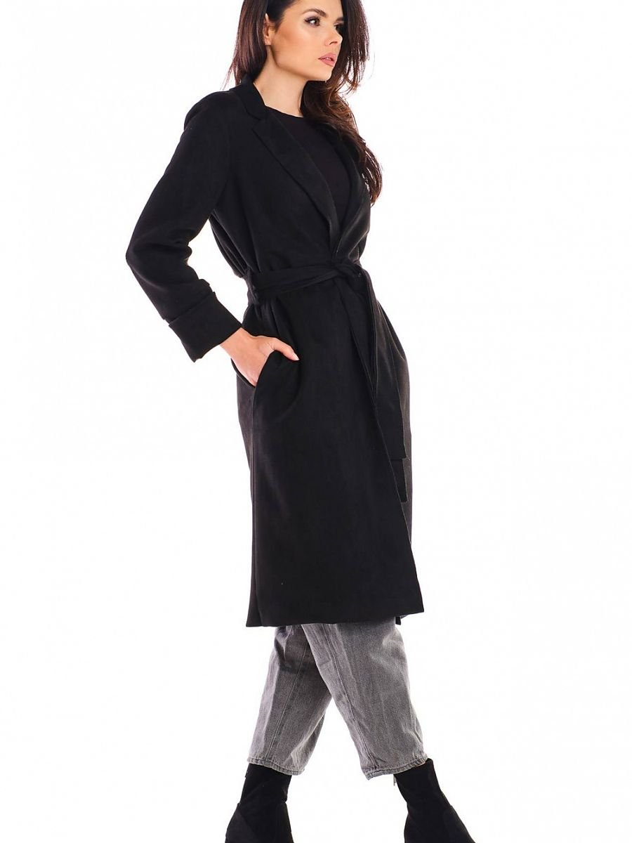 Coat model 158796 Black by awama - Coats