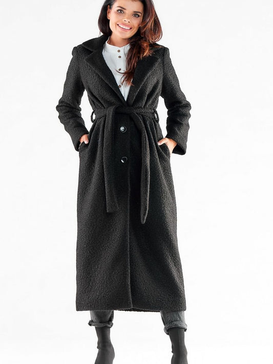 Coat model 173855 Black by awama - Women’s Autumn Coats