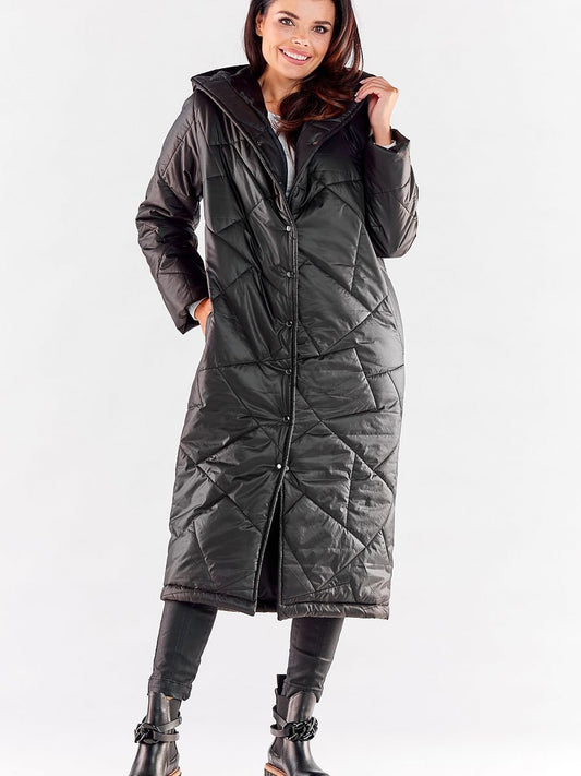 Coat model 173878 Black by awama - Women’s Autumn Coats