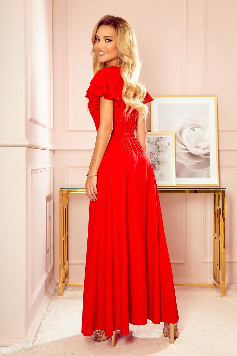 Cocktail dress model 152007 Red by Numoco - Long Dresses