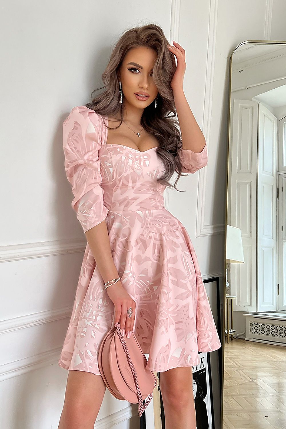 Cocktail dress model 177803 Pink by Bicotone - Short Dresses