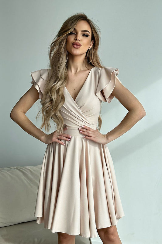 Cocktail dress model 177899 Beige by Bicotone - Short