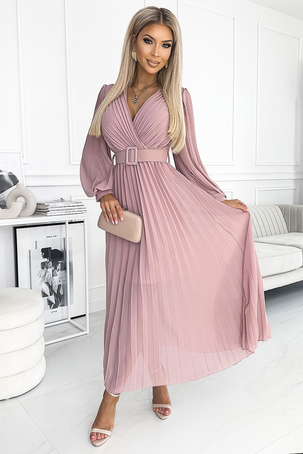 Cocktail dress model 182528 Pink by Numoco