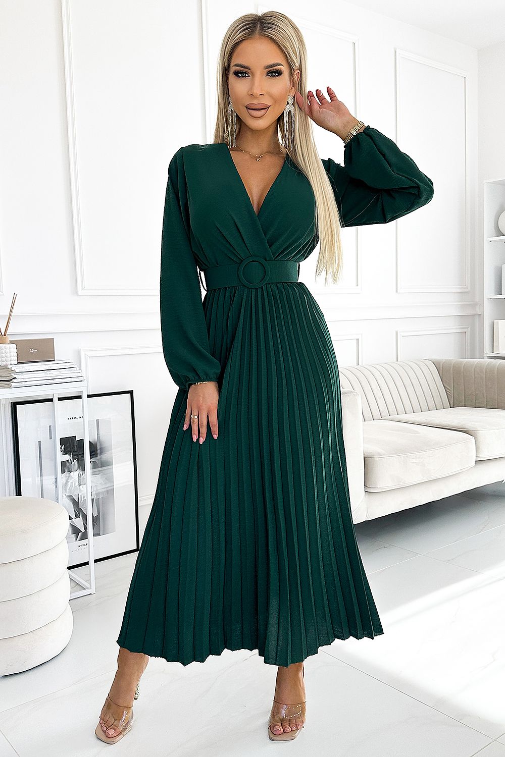 Cocktail dress model 188116 Green by Numoco - One Size