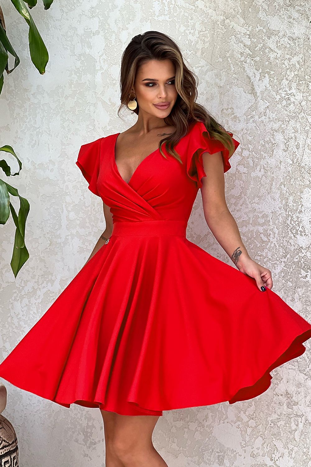 Cocktail dress model 188228 Red by Bicotone - Short Dresses