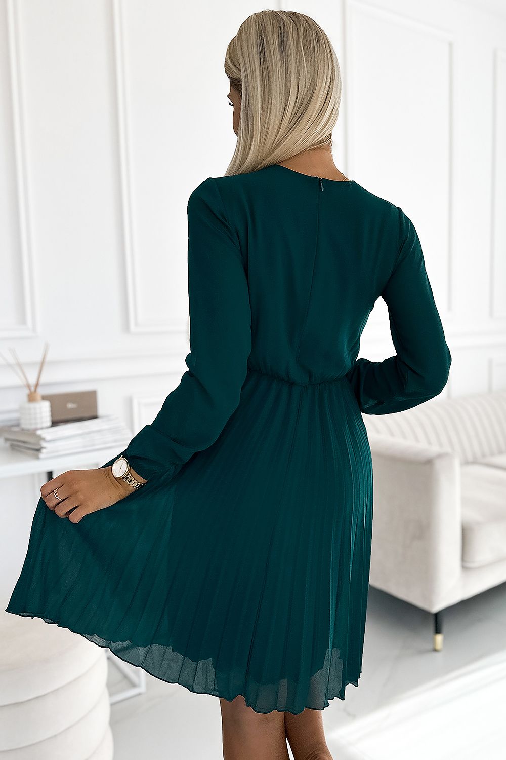 Cocktail dress model 189681 Green by Numoco - Short Dresses