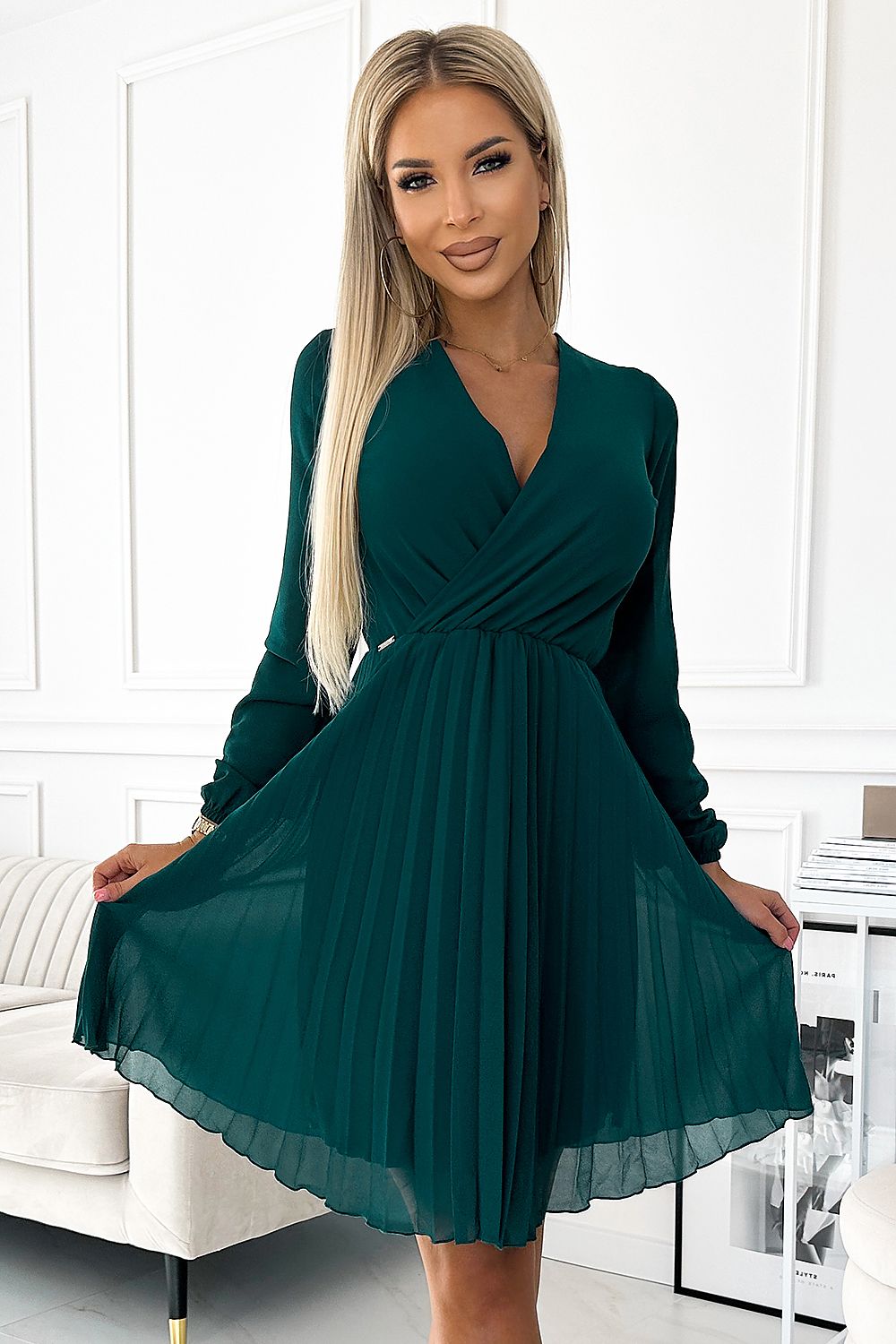 Cocktail dress model 189681 Green by Numoco - Short Dresses