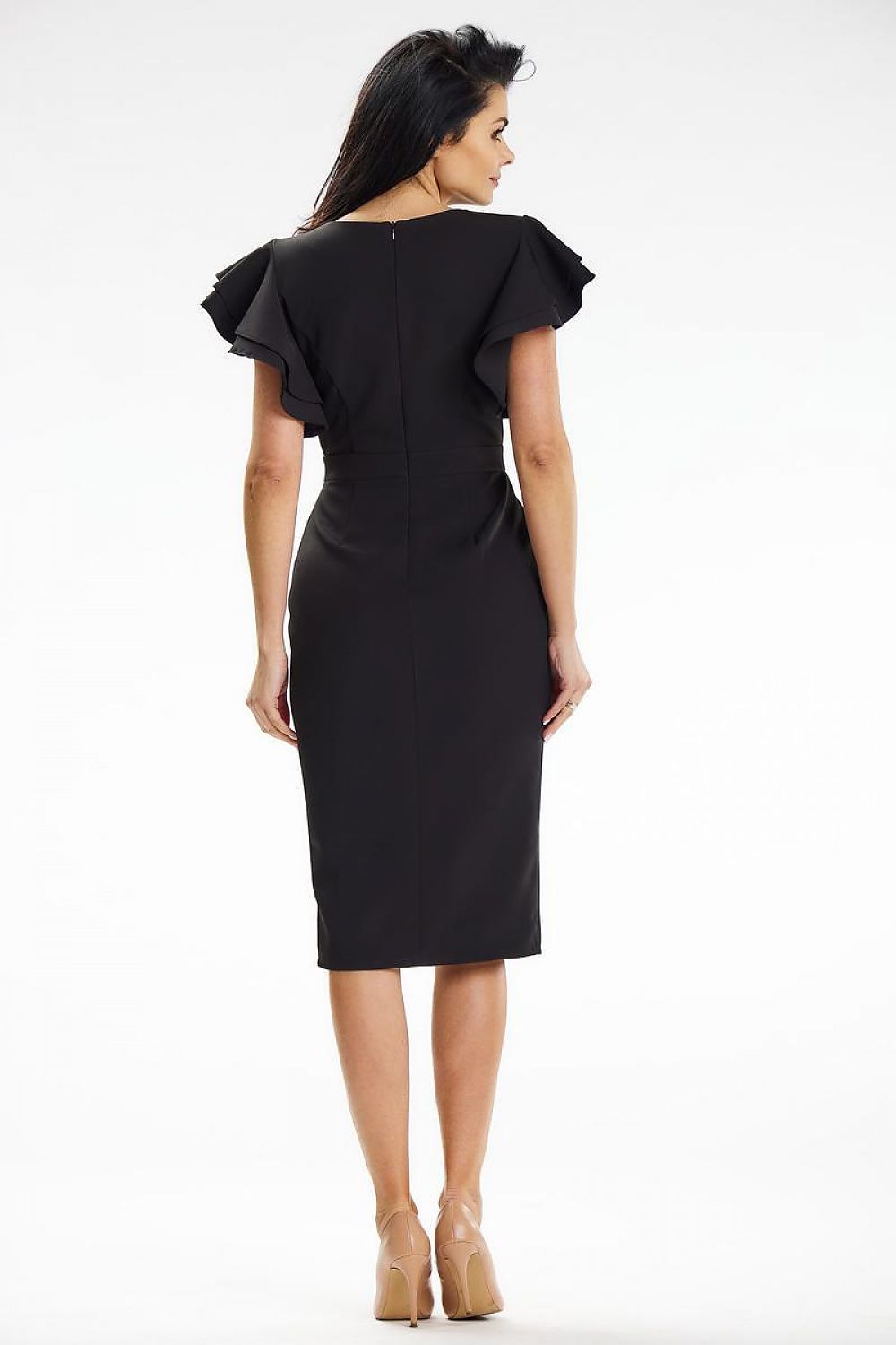 Cocktail dress model 195901 Black by awama - Midi Dresses