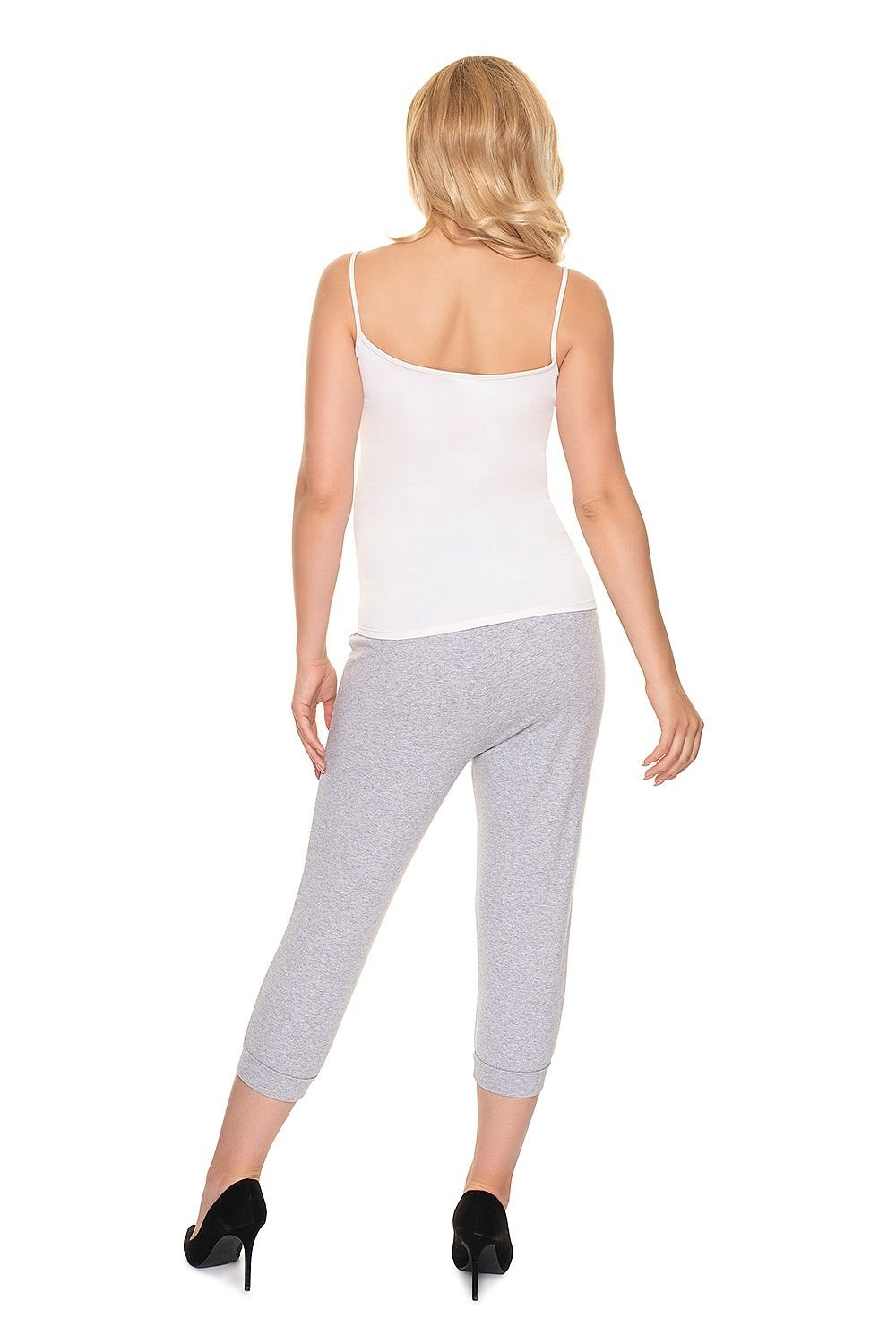 Crop pants model 157818 Grey by PeeKaBoo - Crop Pants