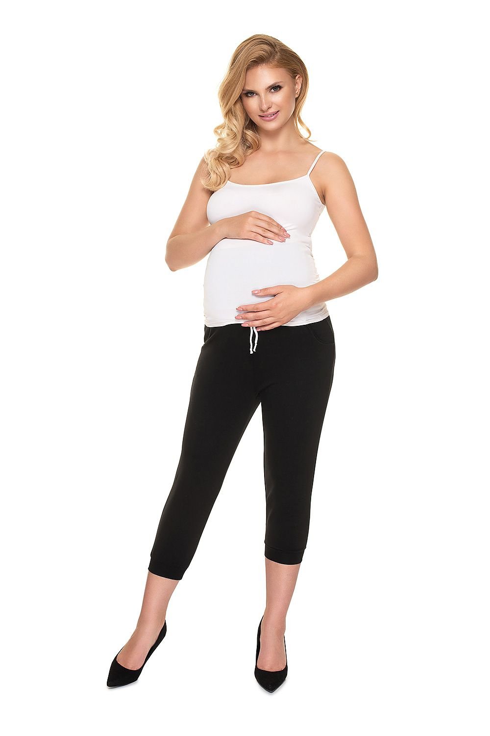 Crop pants model 157820 Black by PeeKaBoo - Crop Pants