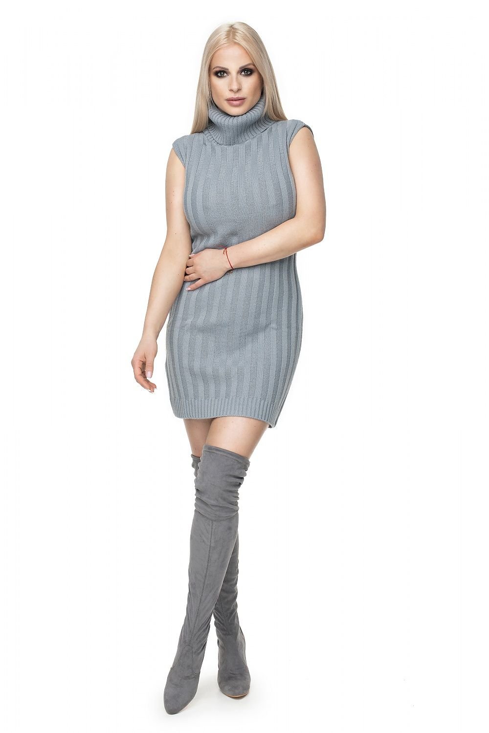 Daydress model 132039 Grey by PeeKaBoo - One Size - Short