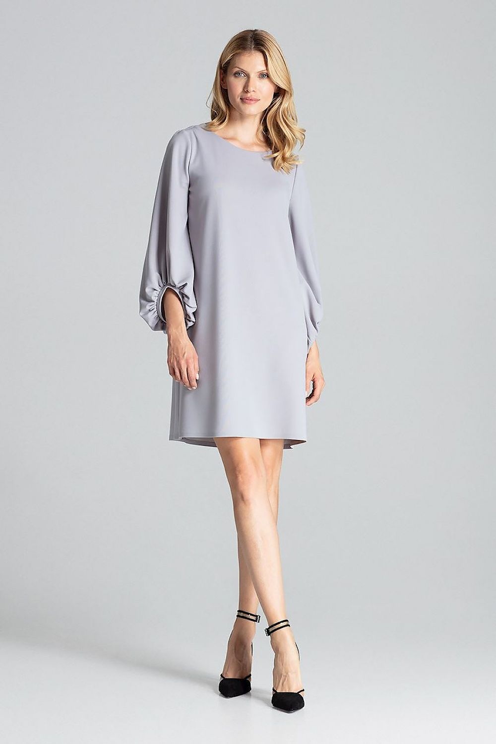 Daydress model 138269 Grey by Figl - Midi Dresses