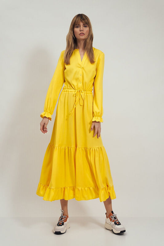 Daydress model 154999 Yellow by Nife - Midi Dresses