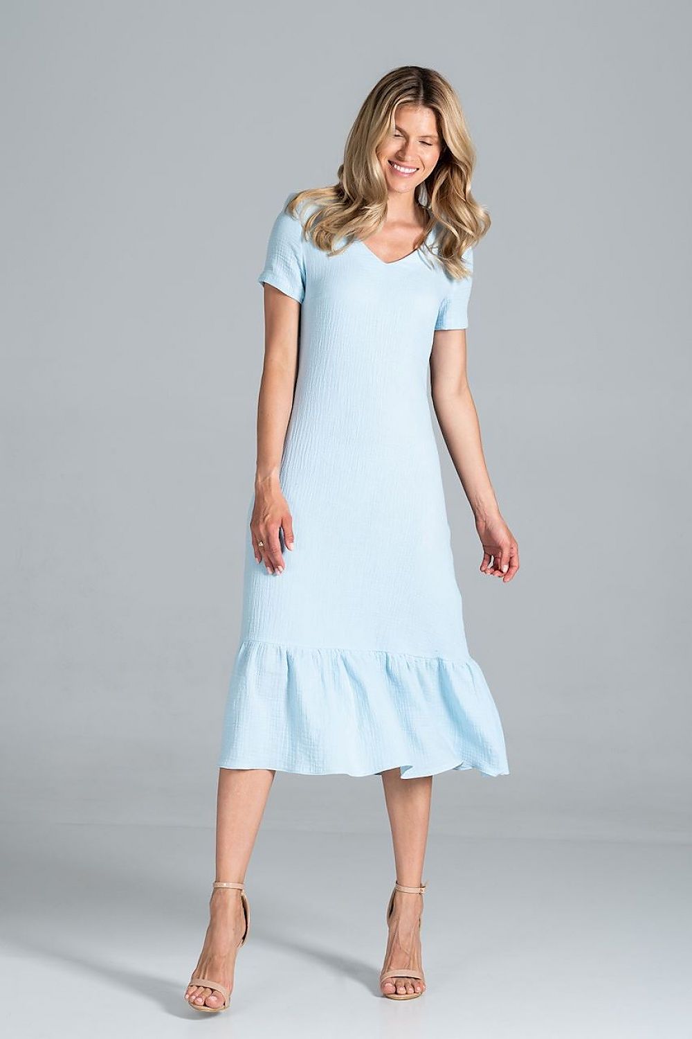 Daydress model 157504 Blue by Figl - Midi Dresses