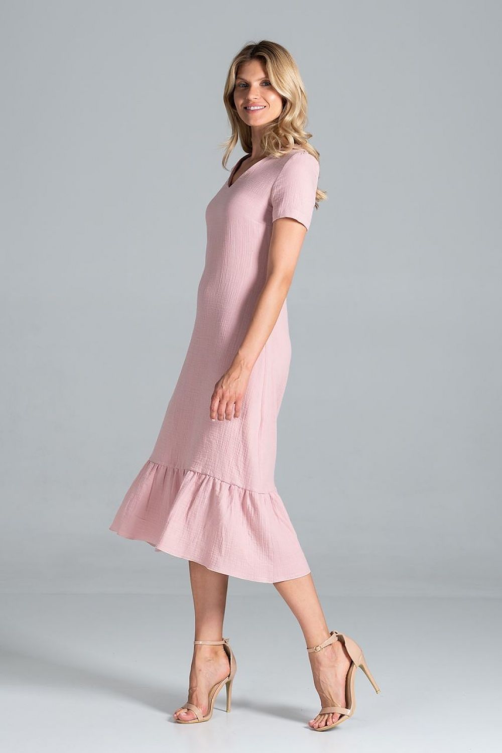 Daydress model 157506 Pink by Figl - Midi Dresses