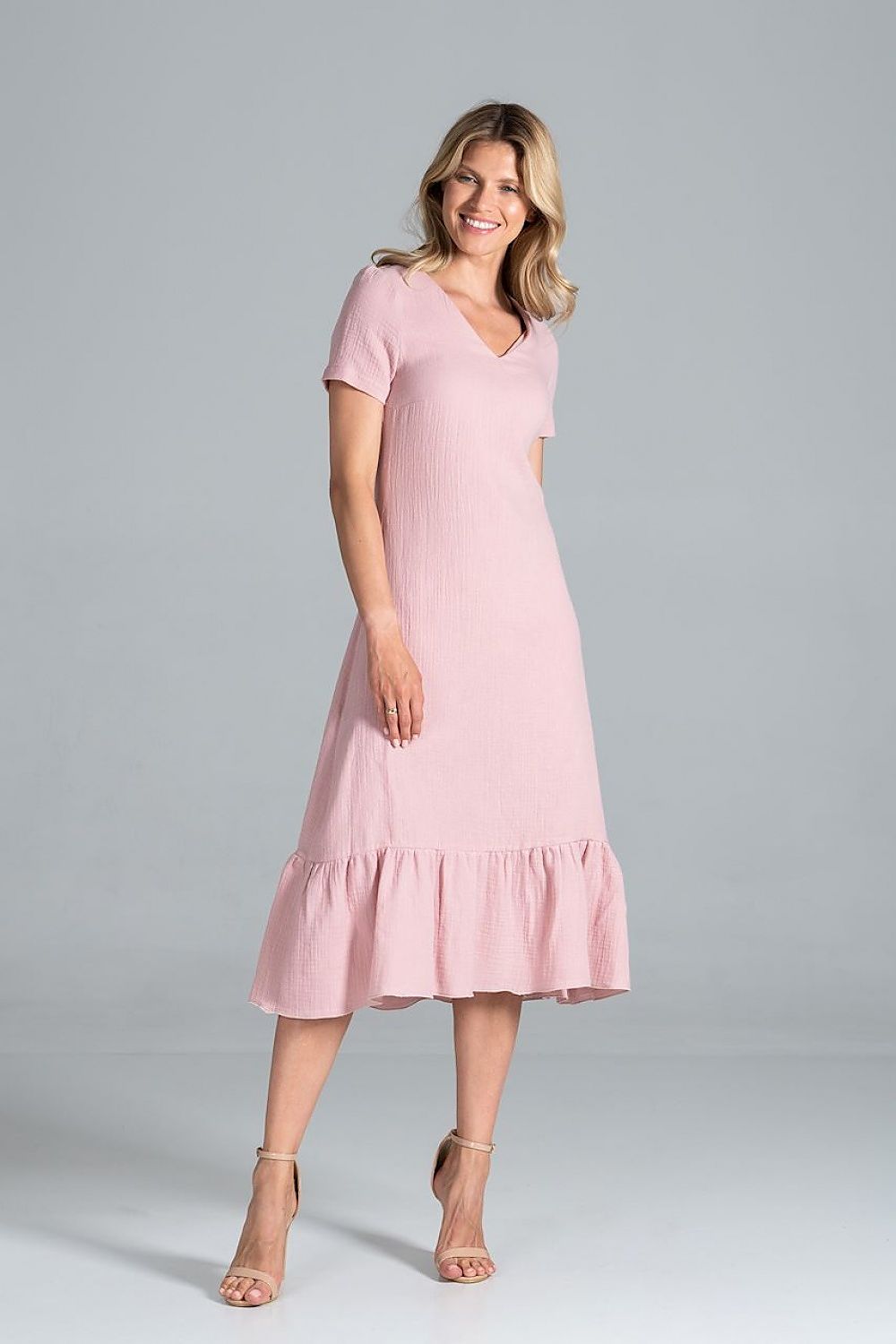 Daydress model 157506 Pink by Figl - Midi Dresses