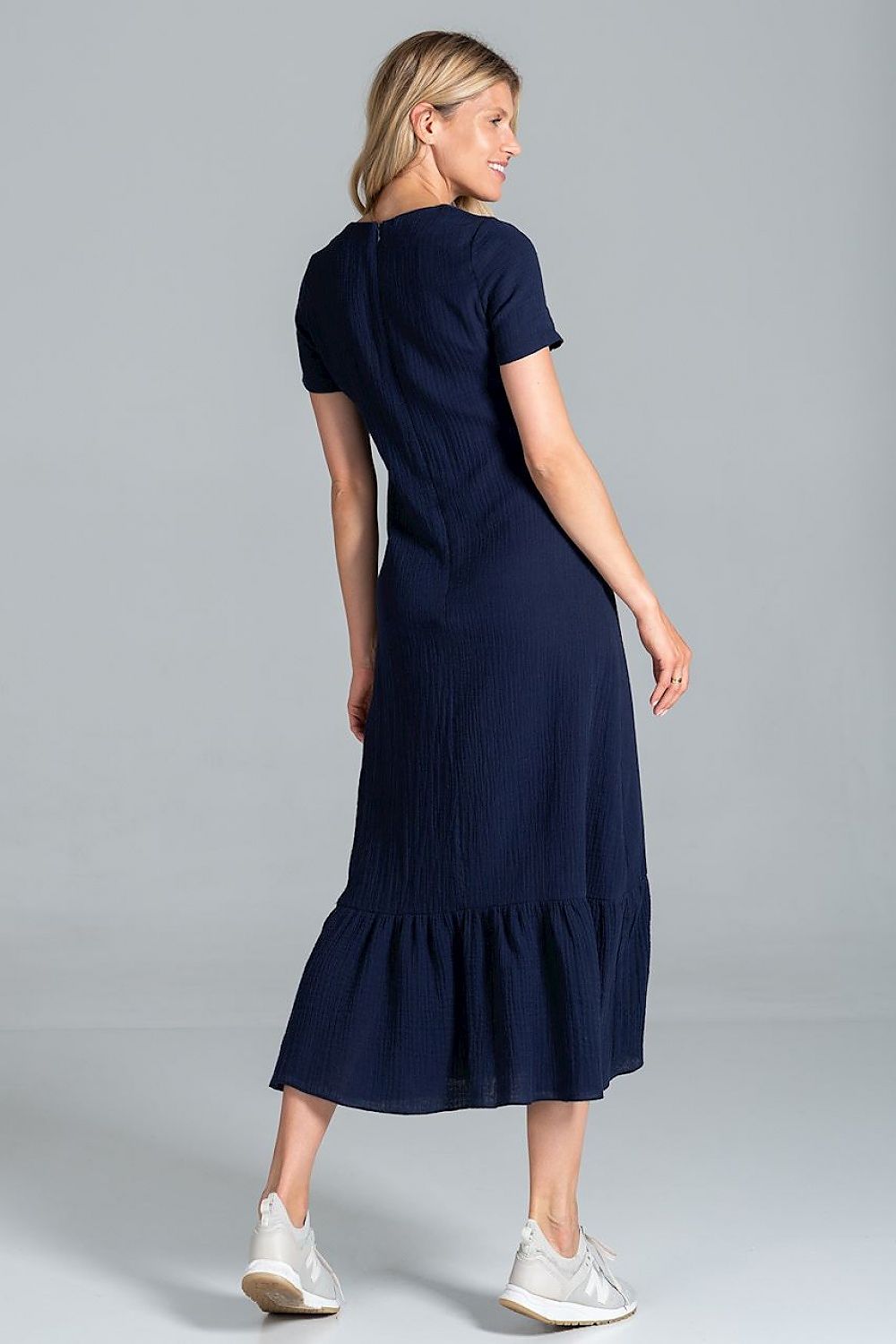 Daydress model 157508 Navy Blue by Figl - Midi Dresses