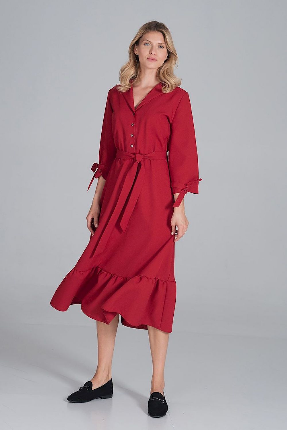 Daydress model 162372 Red by Figl - Midi Dresses