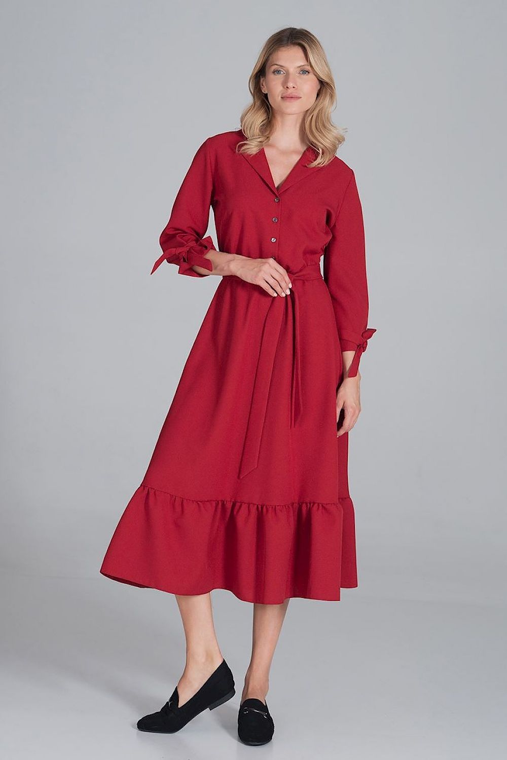 Daydress model 162372 Red by Figl - Midi Dresses