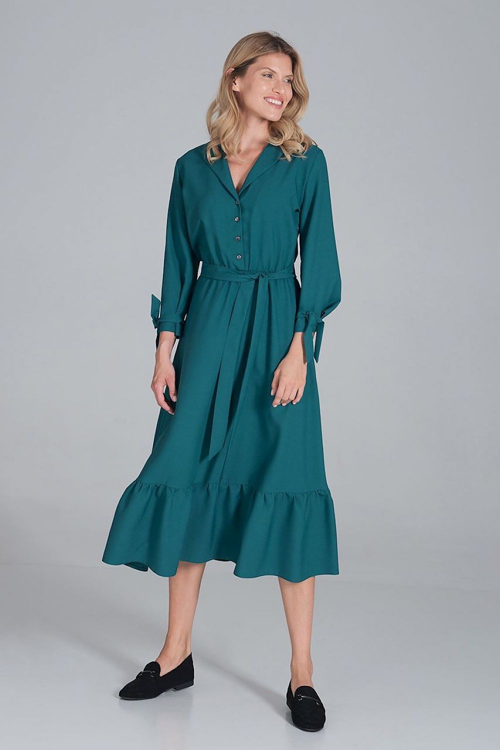 Daydress model 162374 Green by Figl - Midi Dresses