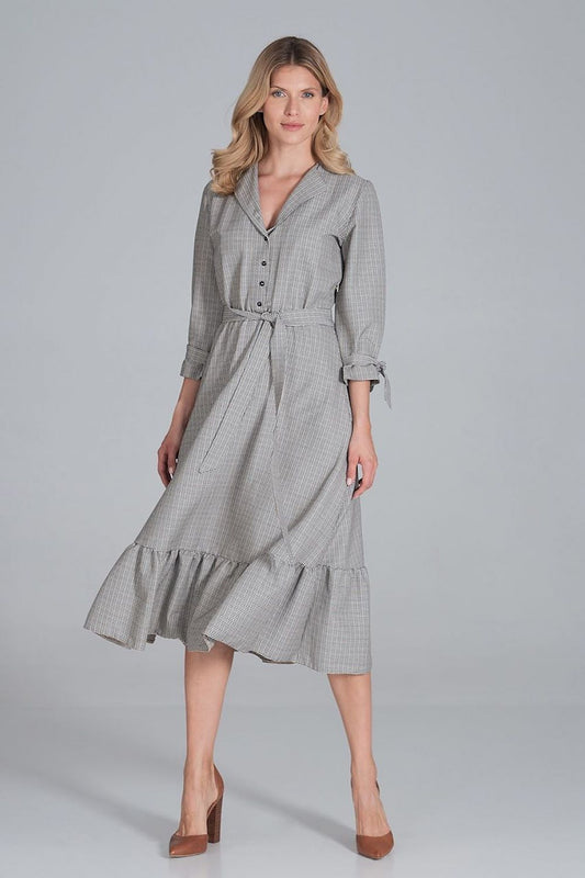 Daydress model 162378 Grey by Figl - Midi Dresses