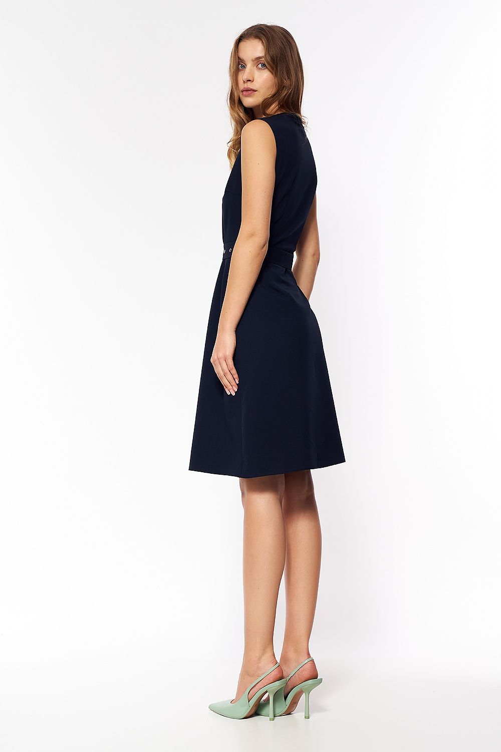 Daydress model 165317 Navy Blue by Nife - Midi Dresses