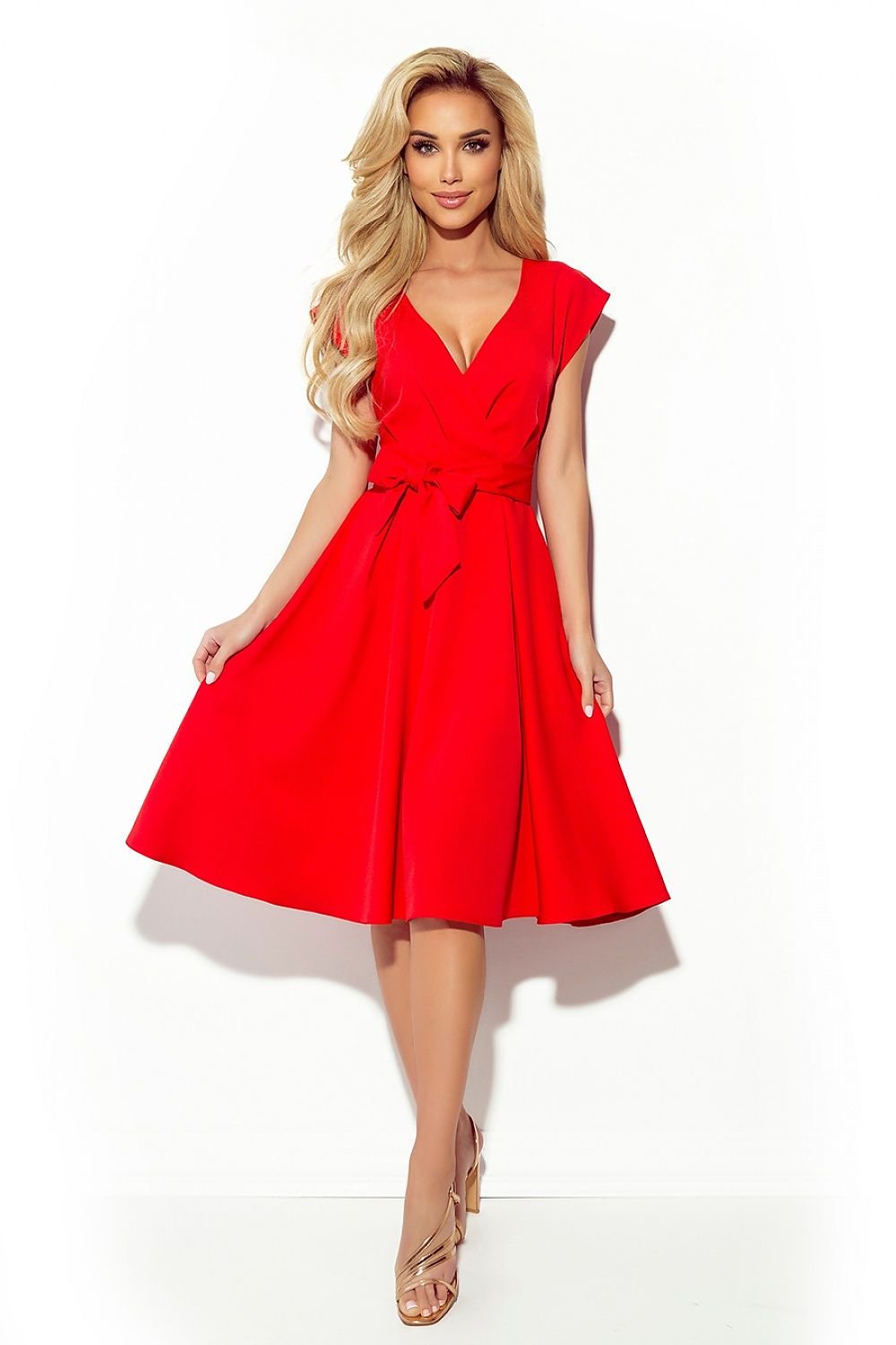 Daydress model 167025 Red by Numoco - Short Dresses