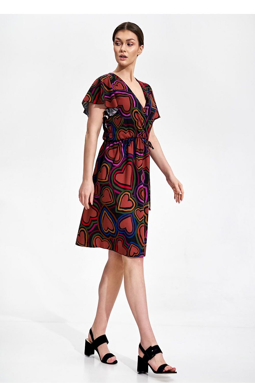 Daydress model 167192 Multicolor by Figl - Midi Dresses