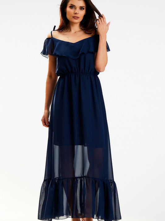 Daydress model 179606 Navy Blue by awama - Long Dresses