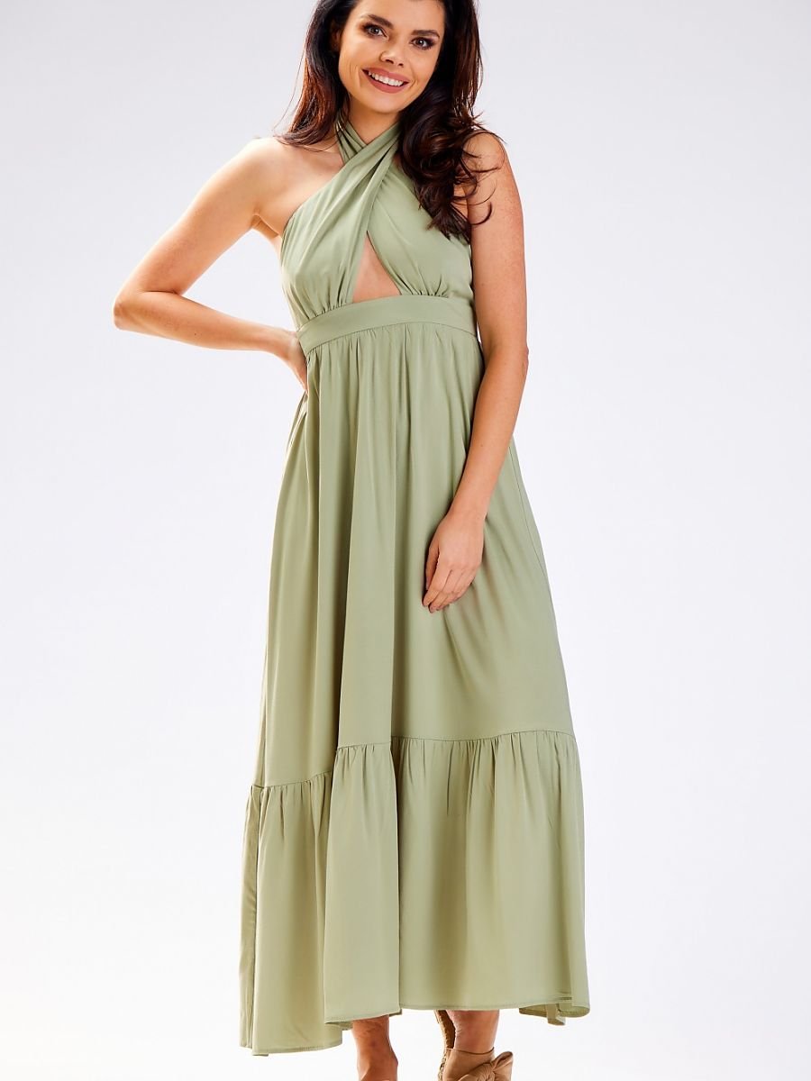 Daydress model 181102 Green by awama - Long Dresses