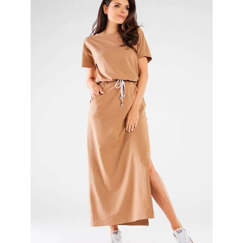 Daydress model 181291 Beige by Infinite You - Long Dresses