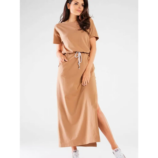 Daydress model 181291 Beige by Infinite You - Long Dresses