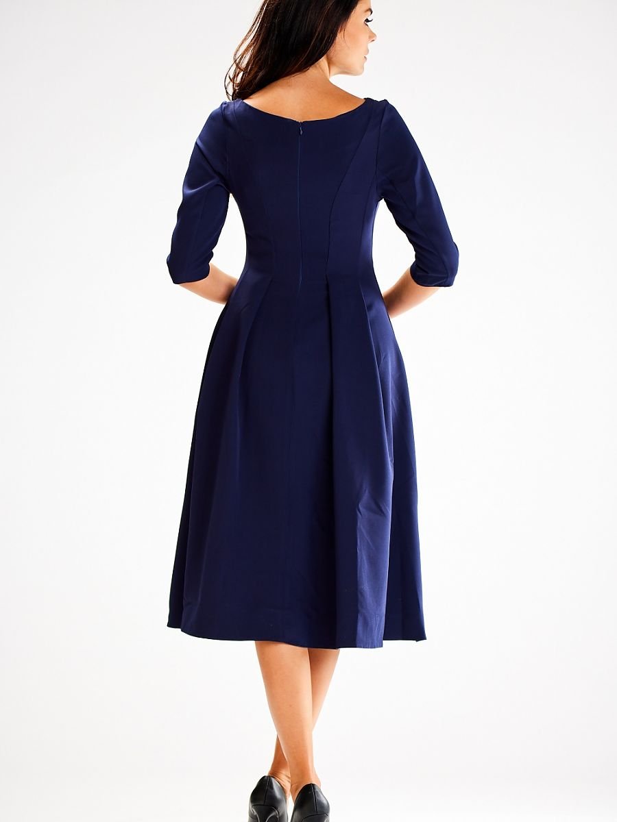 Daydress model 187117 Navy Blue by awama - Midi Dresses