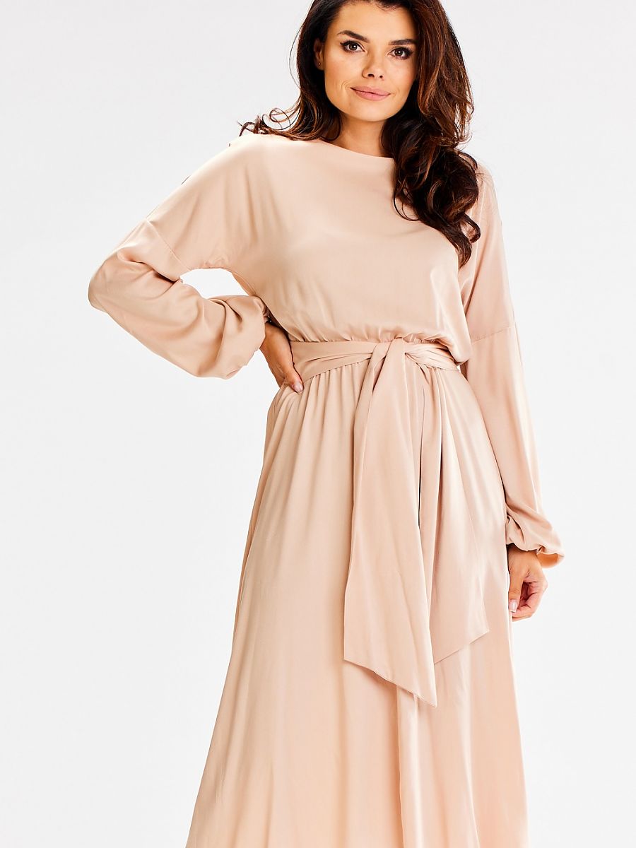 Daydress model 187157 Beige by awama - Midi Dresses