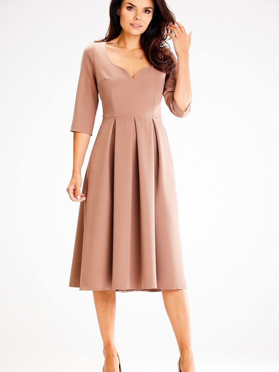 Daydress model 187167 Beige by awama - Midi Dresses