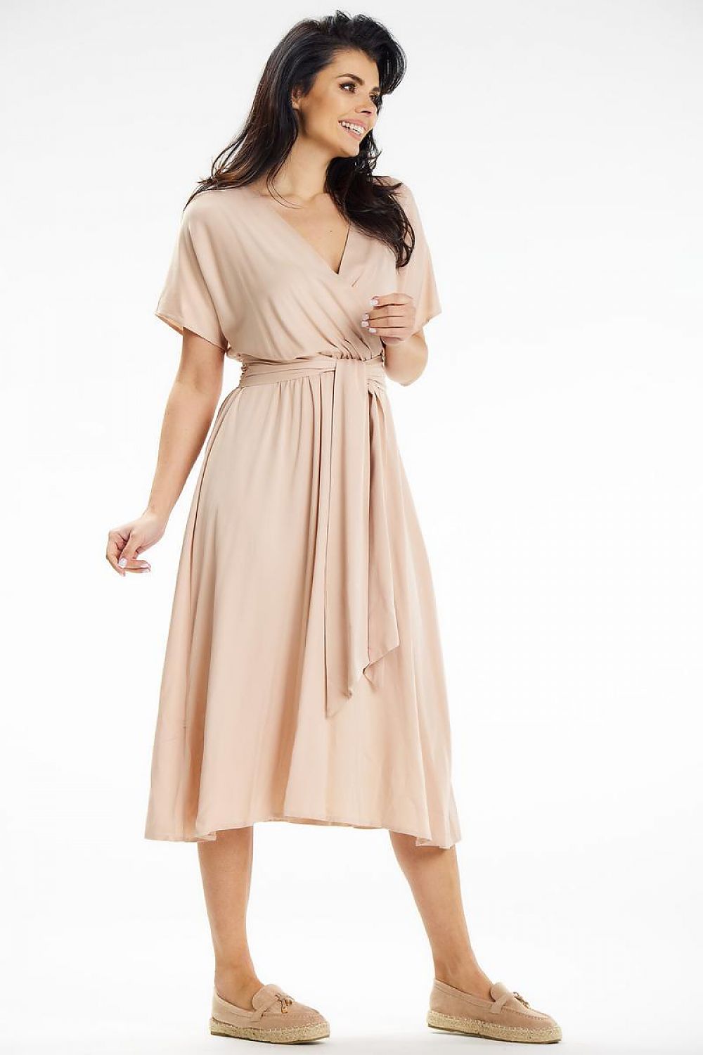 Daydress model 195878 Beige by awama - Midi Dresses