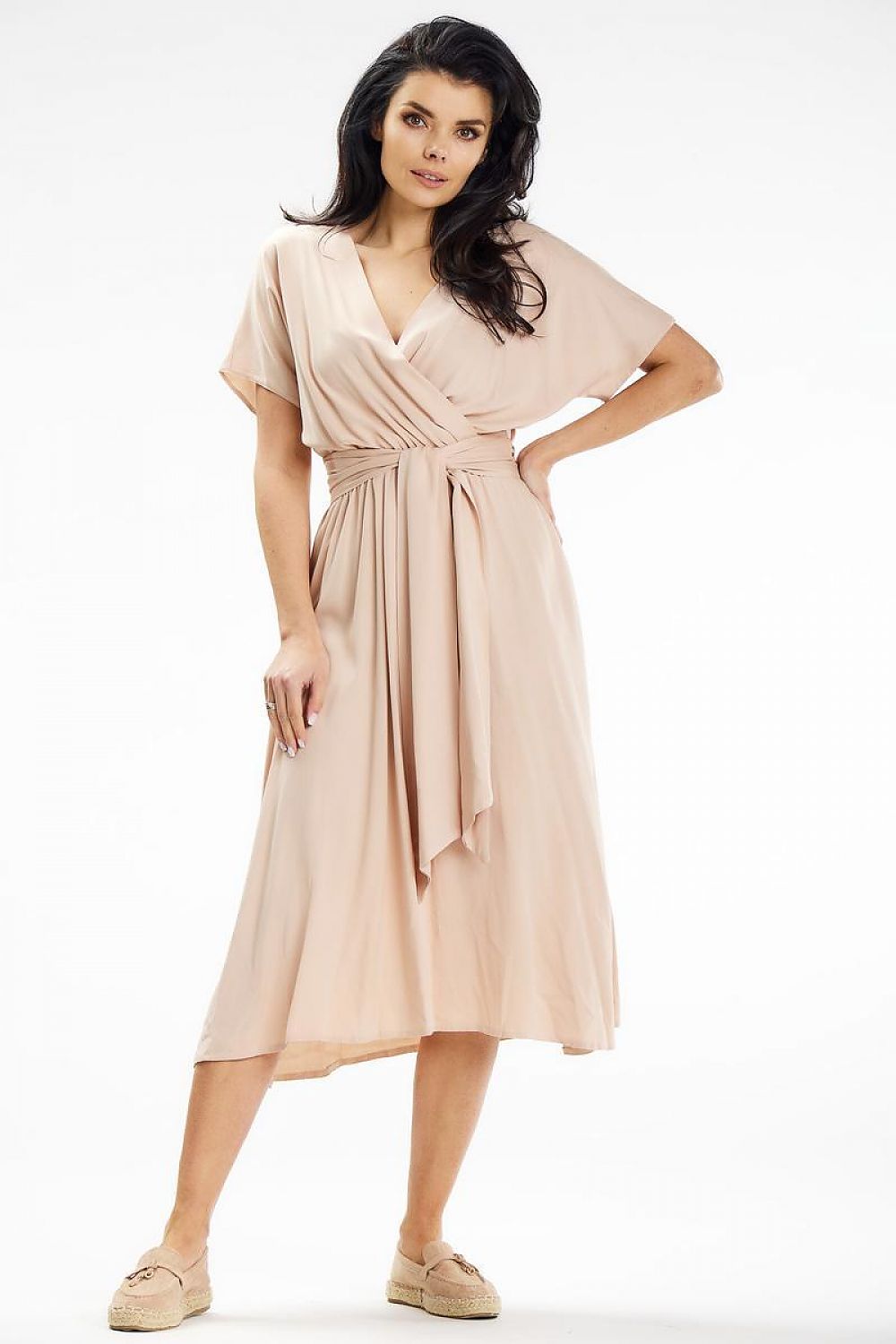 Daydress model 195878 Beige by awama - Midi Dresses