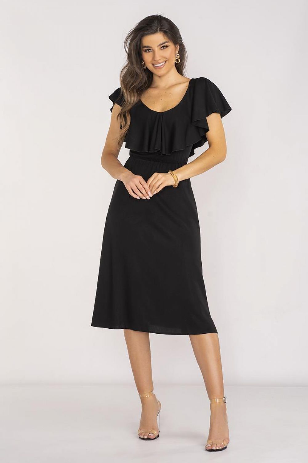 Daydress model 196599 Black by awama - Midi Dresses