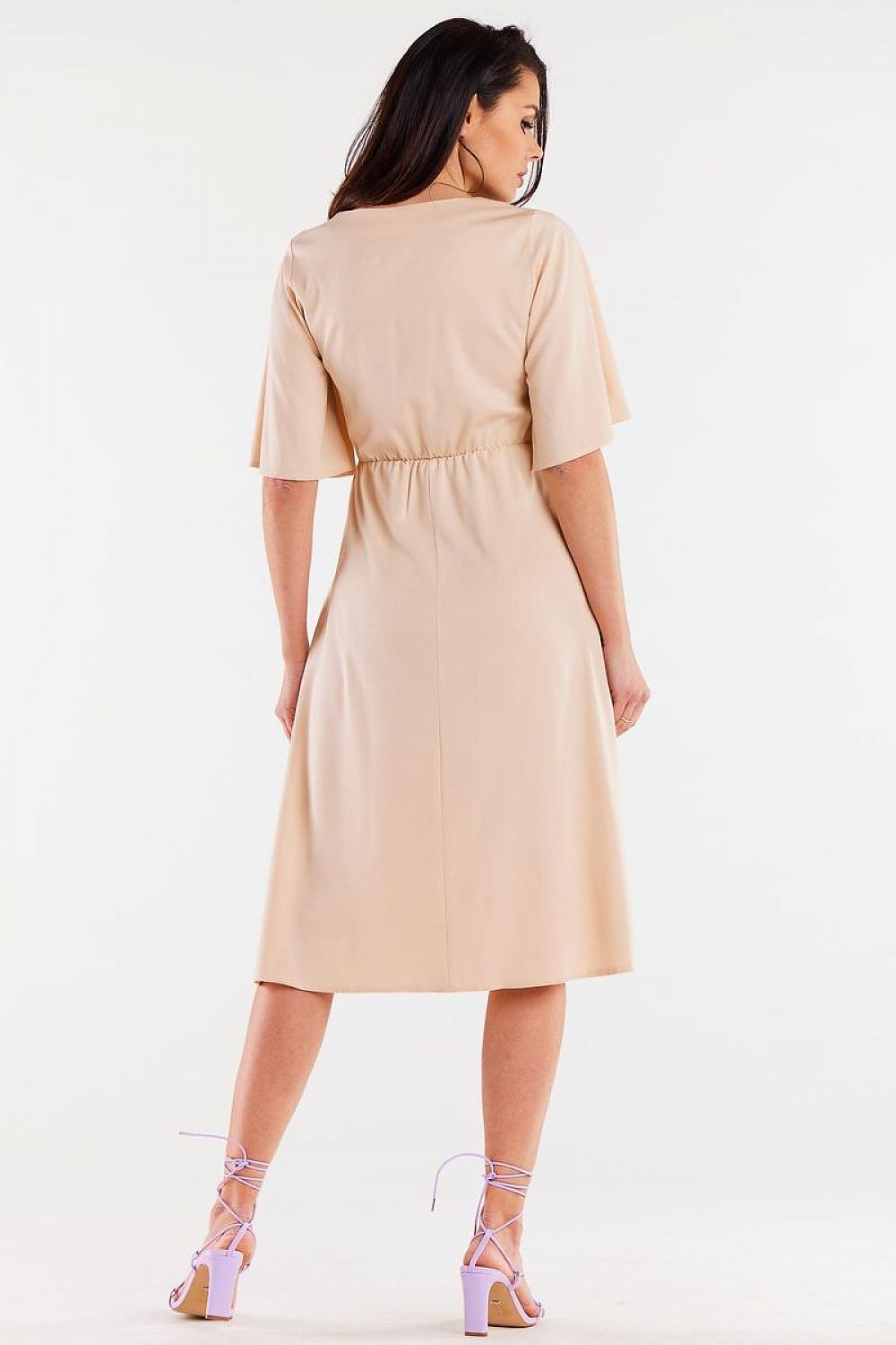 Daydress model 196607 Beige by awama - Midi Dresses