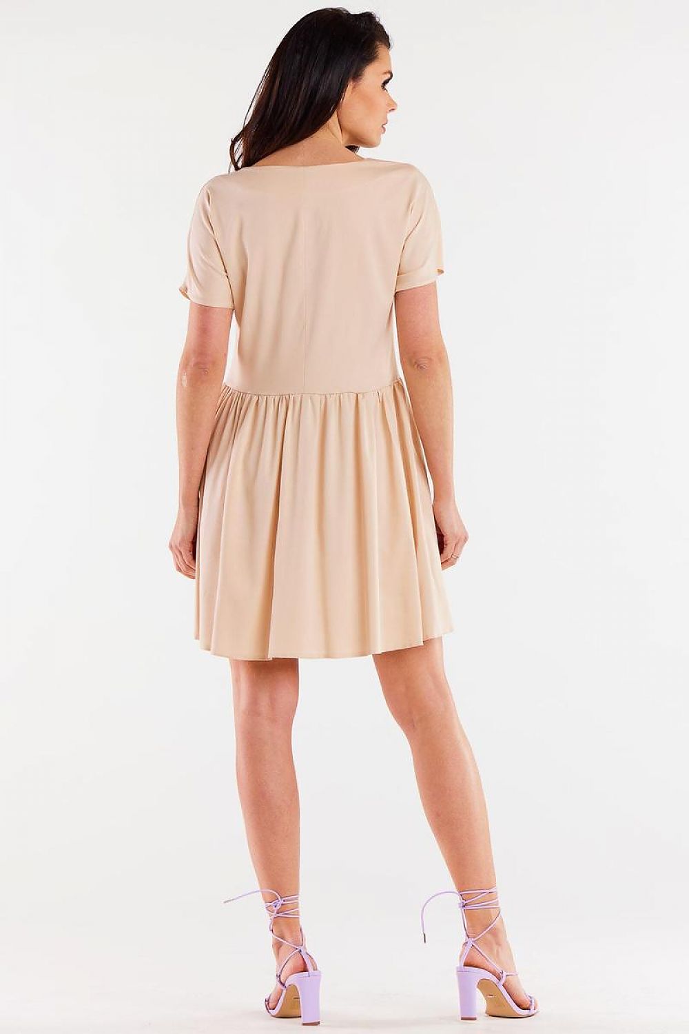 Daydress model 196610 Beige by awama - Short Dresses