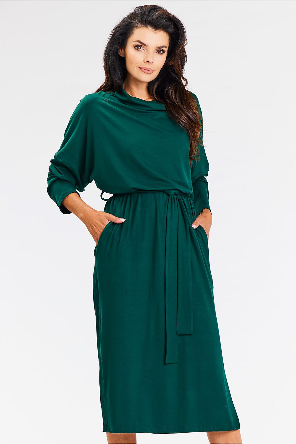 Daydress model 200580 Green by awama - Midi Dresses