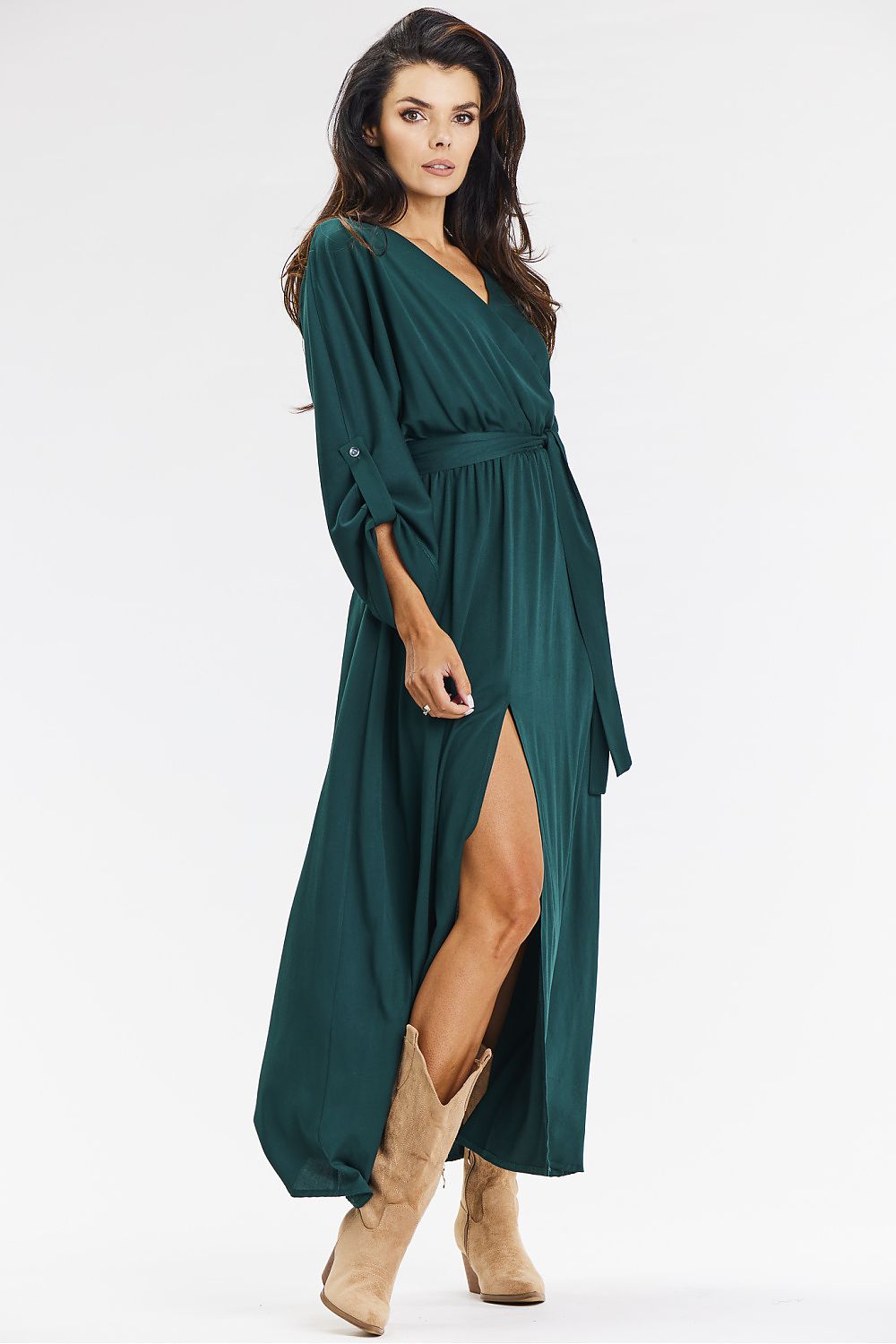 Daydress model 200582 Green by awama - Long Dresses