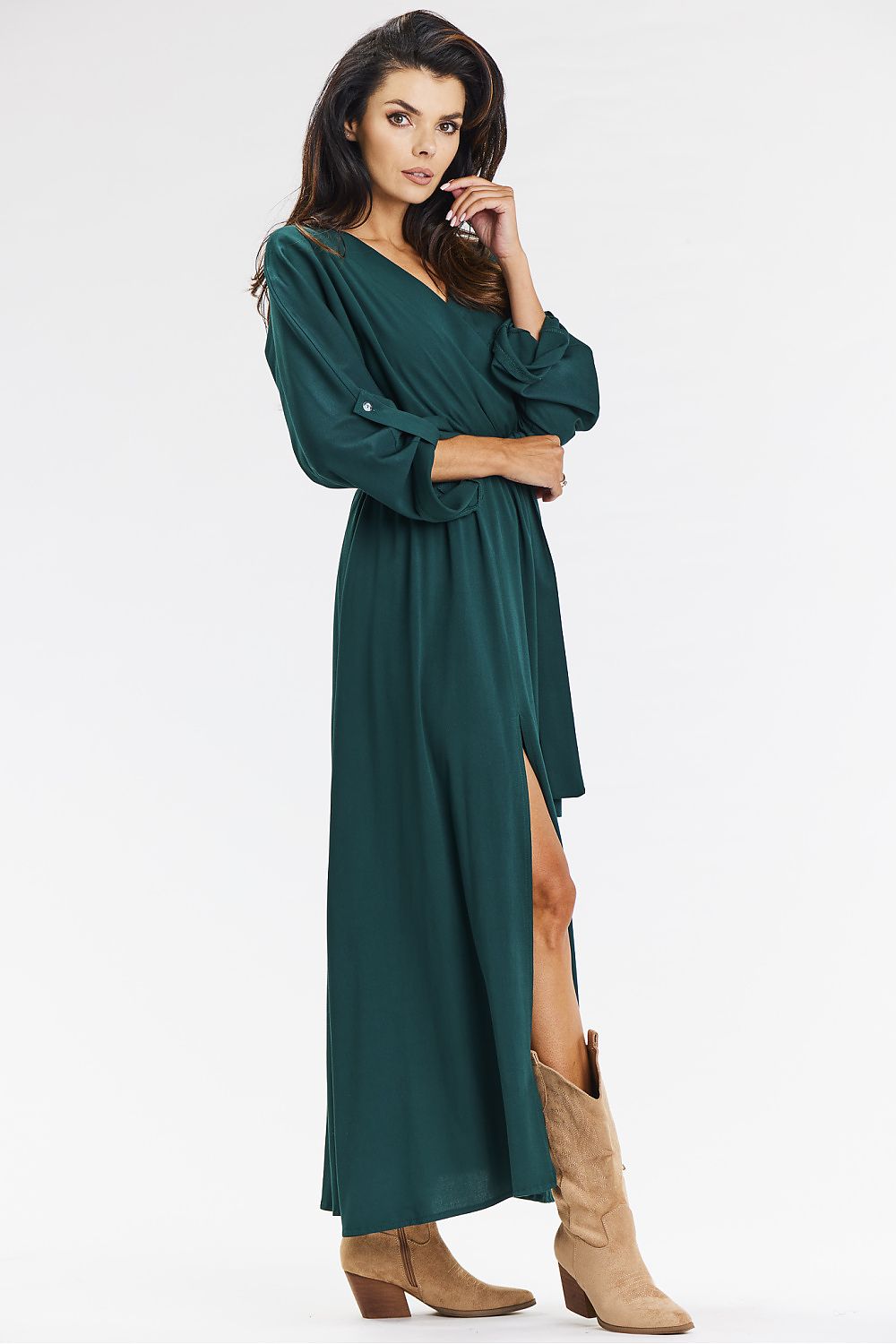 Daydress model 200582 Green by awama - Long Dresses