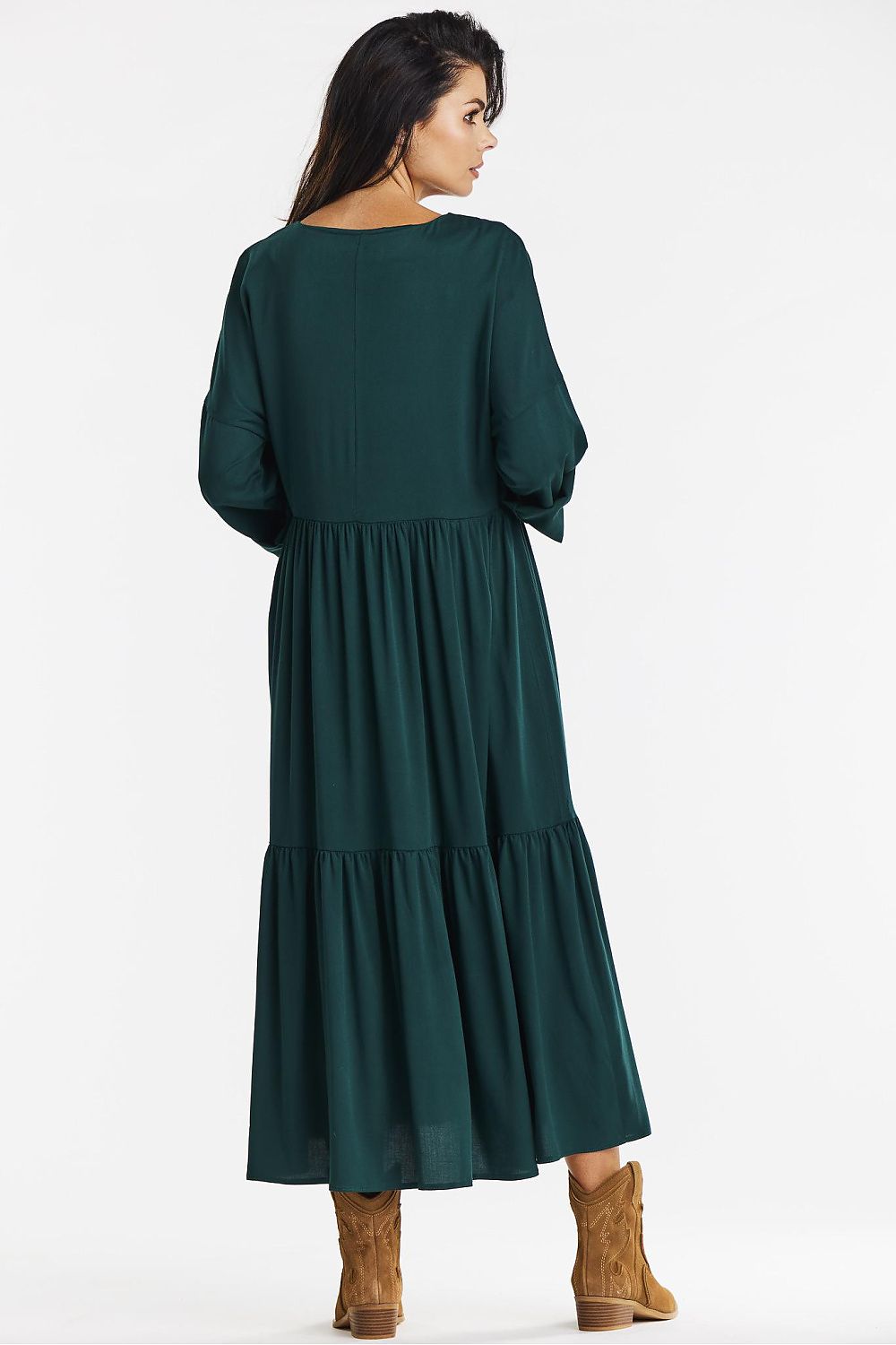 Daydress model 200585 Green by awama - Midi Dresses