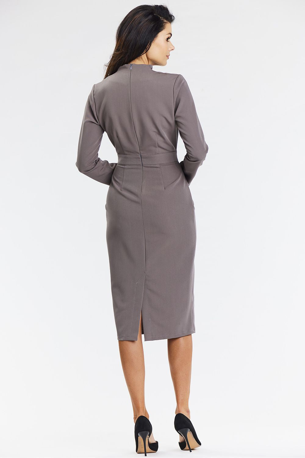 Daydress model 201255 Brown by awama - Midi Dresses