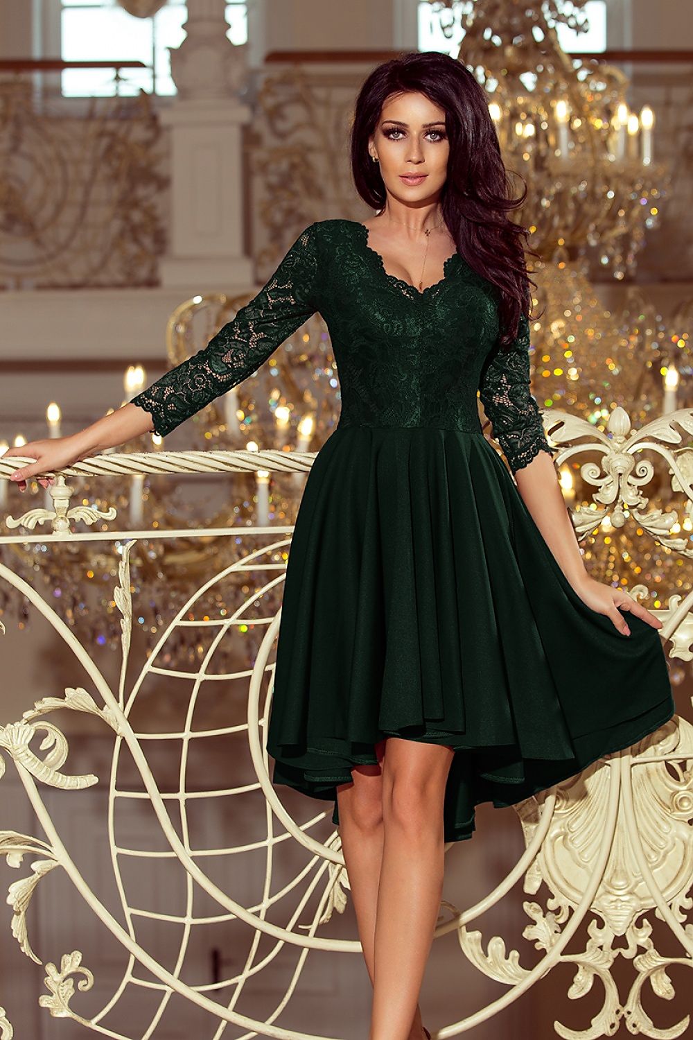 Evening dress model 126109 Green by Numoco - Short Dresses