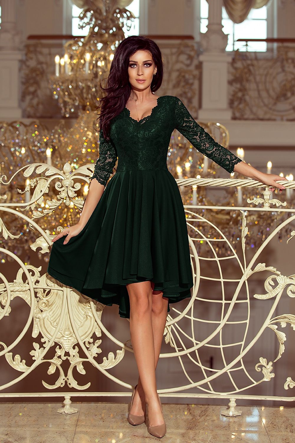 Evening dress model 126109 Green by Numoco - Short Dresses