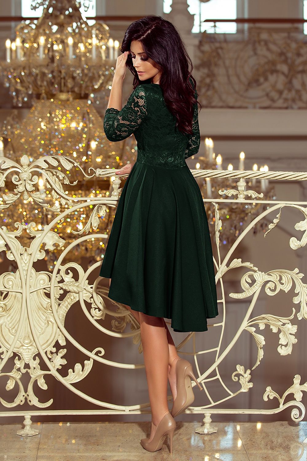 Evening dress model 126109 Green by Numoco - Short Dresses