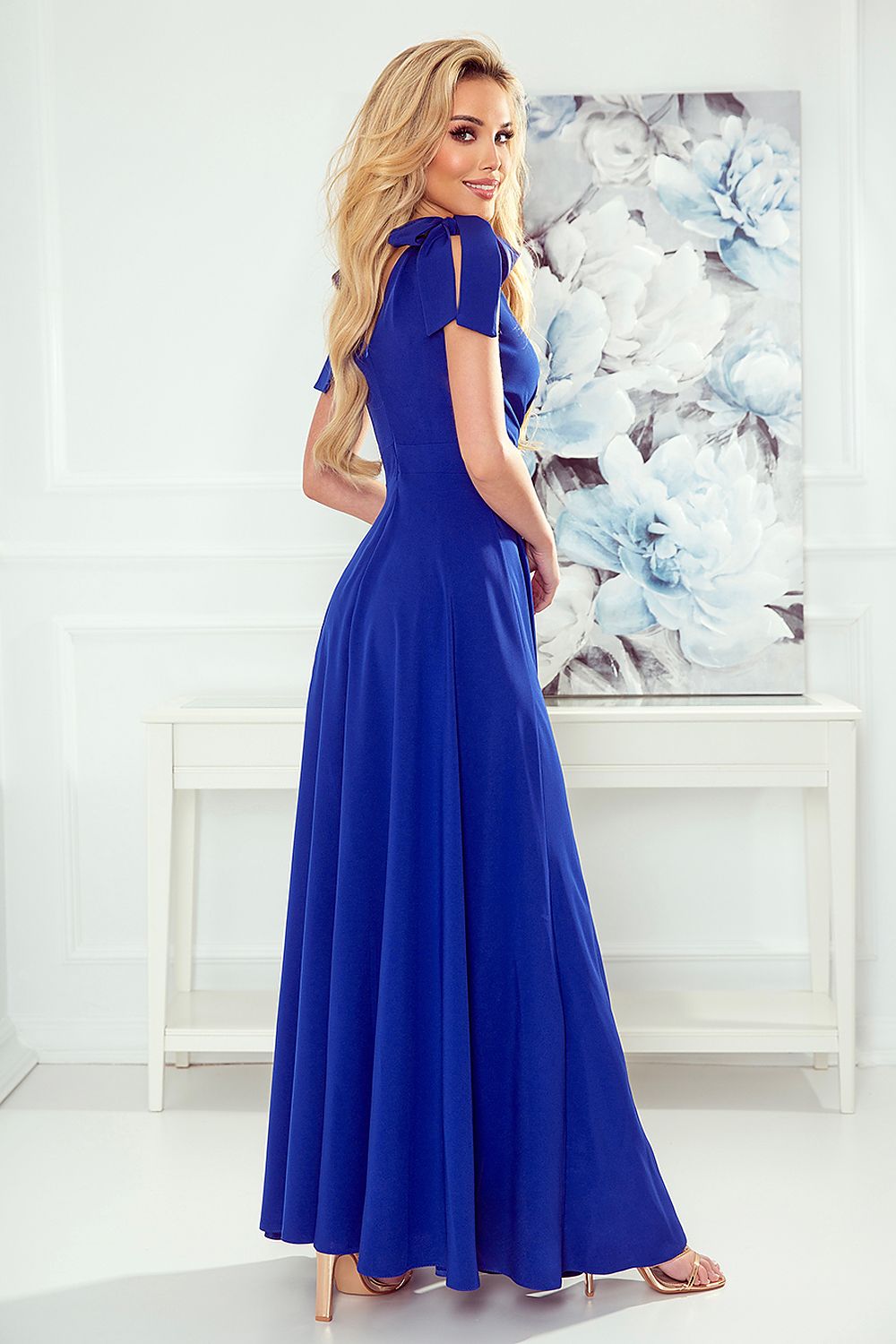 Evening dress model 175010 Blue by Numoco - Long Dresses