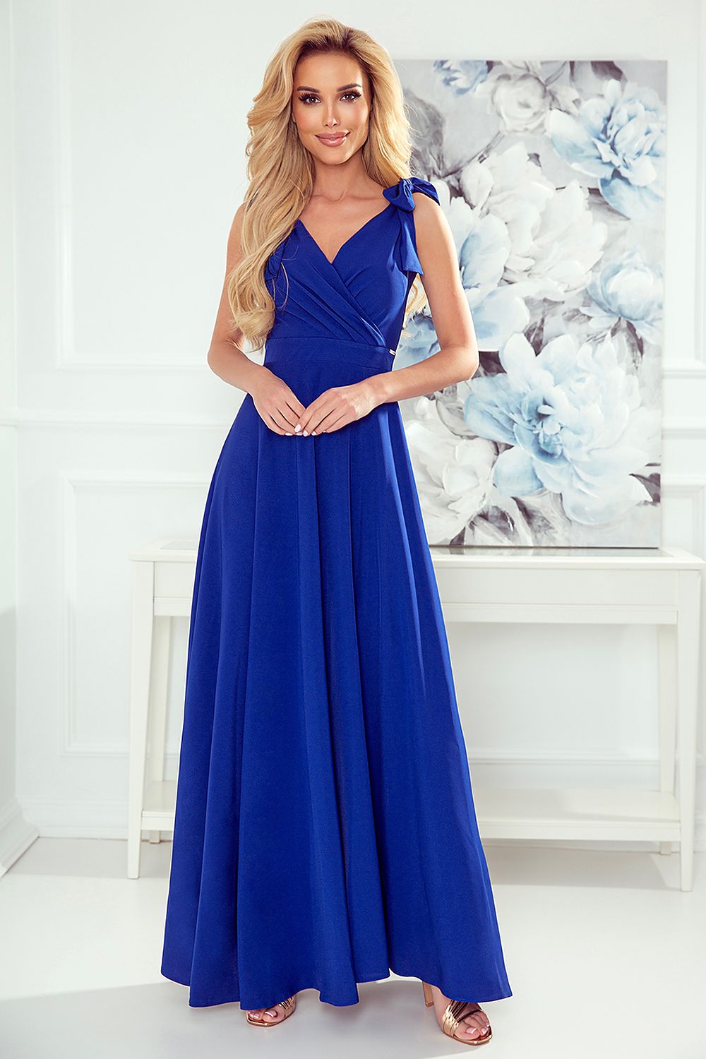 Evening dress model 175010 Blue by Numoco - Long Dresses